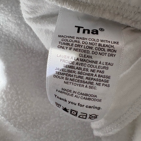 TNA Aritzia White Jogger Cozy AF Fleece - Picture 6 of 12
